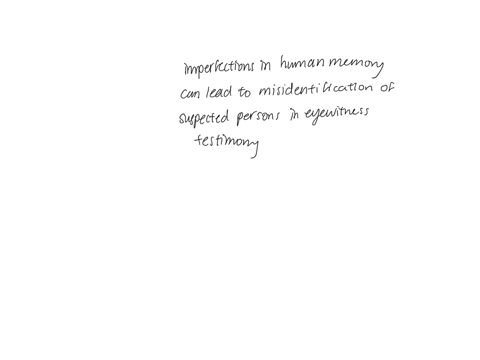 what-kind-of-implications-do-particular-limitations-of-human-memory-have-on-the-use-of-eye-witness-testimony-in-criminal-and-civil-court-cases-10487