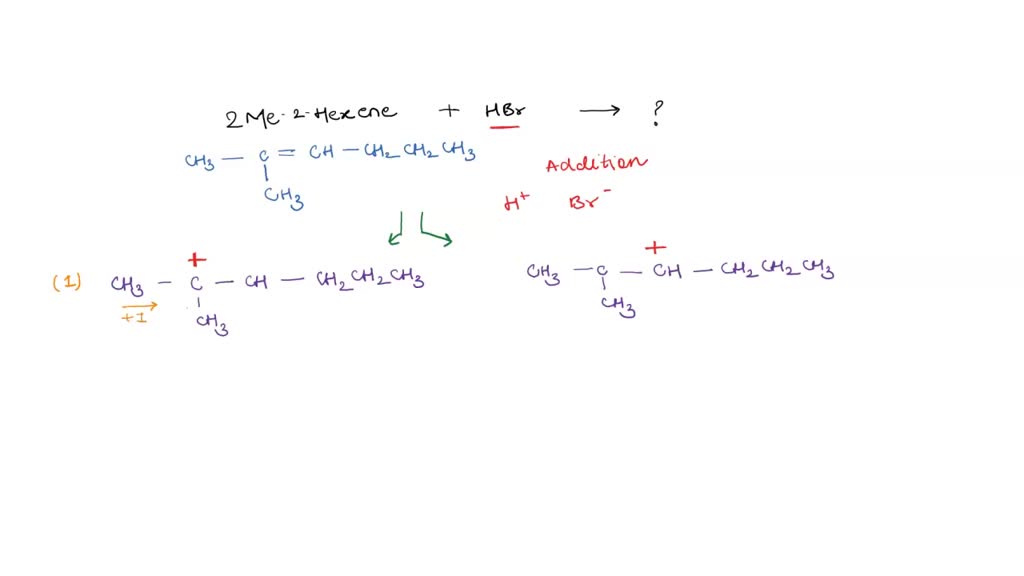 SOLVED: 'The major product from the reaction of HBr with 2-methyl-2 ...