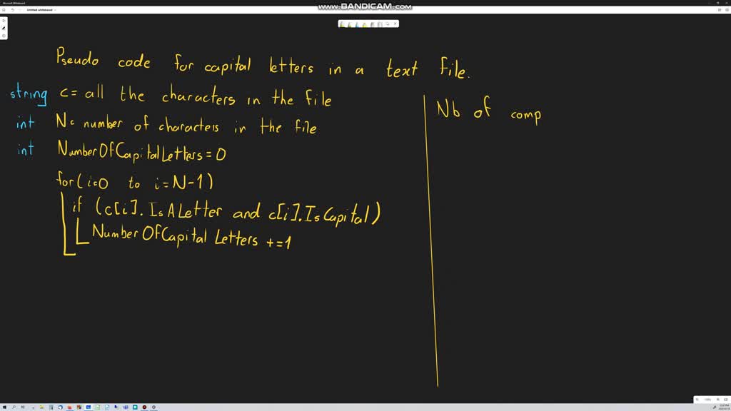 write-an-algorithm-in-pseudocode-to-count-the-number-of-capital