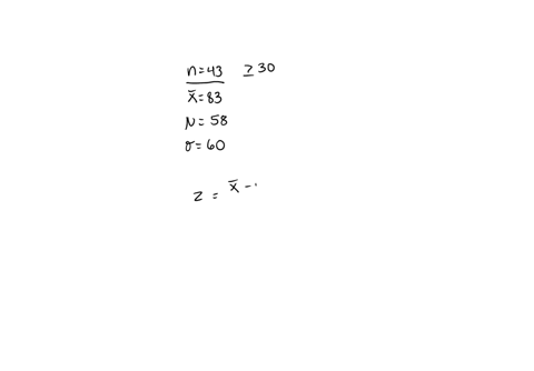 a-sample-of-43-students-has-a-mean-weight-of-83-kg-find-the-z-score-of-a-sample-from-a-population-with-a-mean-weight-of-58-kg-and-a-standard-deviation-of-60-kg