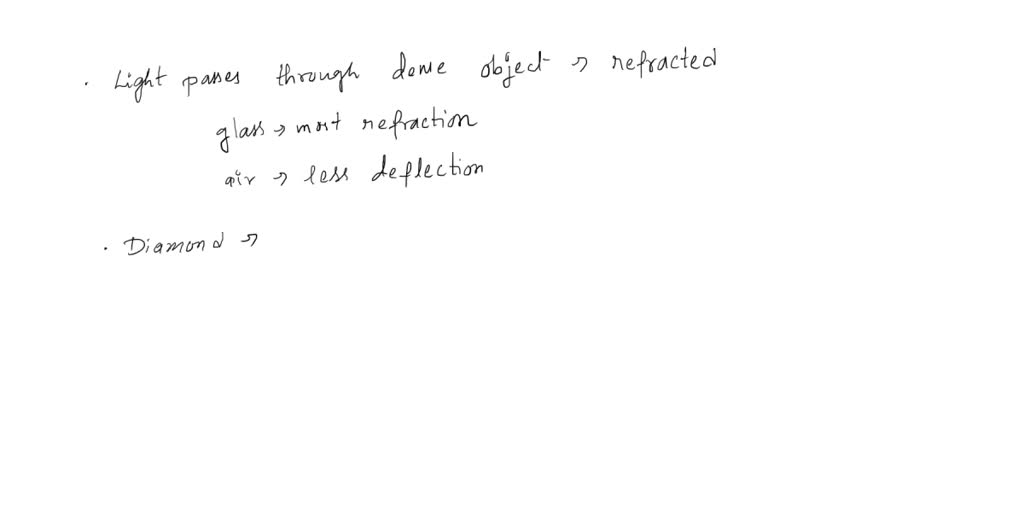 Solved which material refracted the light rays the most air water