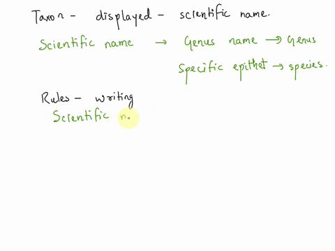 1what-taxon-classification-levels-are-represented-by-the-scientific-name-of-an-organism-what-are-the-rules-for-writing-the-scientific-name-2-if-two-different-people-use-the-same-dichotomous-01158