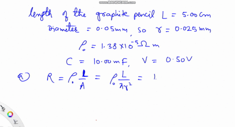 a-student-makes-a-homemade-resistor-from-a-graphite-pencil-500-mathrmcm-long-where-the-graphite-is-0-16733