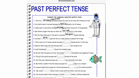 847-am-thu-18-mar-68-liveworksheetscom-past-perfect-tense-complete-the-sentences-using-past-perfect-tense-1-the-fire-alreadyreach-the-roof-by-the-time-the-firemen-arrived-2-joe-smith-went-to-08082