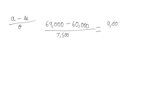 the-salaries-of-employees-at-xyz-corporation-follow-a-normal-distribution-with-mean-60000-and-standard-deviation-7500-what-proportion-of-employees-earn-approximately-between-69000-and-78000