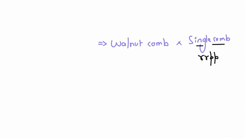 if-a-walnut-comb-chicken-was-crossed-to-a-single-comb-chicken-and-in-the-f1-half-were-walnut-and-half-were-pea-comb-what-was-the-genotype-of-the-walnut-comb-parent-operatornamerrpp-rrpp-rrpp-rrpp