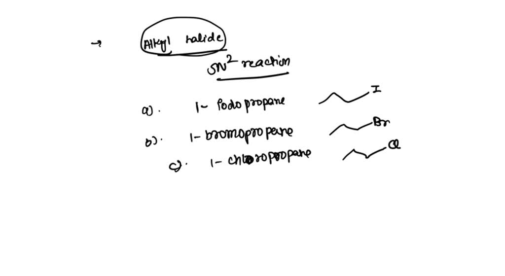 Solved 55 Which Compound Will React The Fastest With A Nucleophile In An Sn2 Reaction A