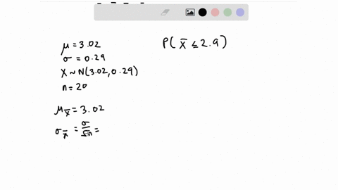 the-gpas-of-all-students-enrolled-at-a-large-university-have-an-approximately-normal-distribution-with-a-mean-of-302-and-a-standard-deviation-of-029find-the-probability-that-the-mean-gpa-ofa-05672