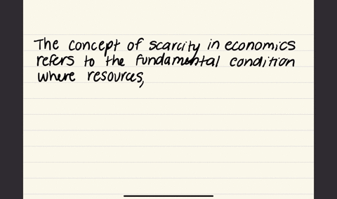 the-concept-of-scarcity-in-economics-refers-to-a-the-fact-that-resources-can-sometimes-be-limited-b-unlimited-resources-and-limited-wants-c-a-shortage-of-food-d-limited-resources-and-unlimited-wants