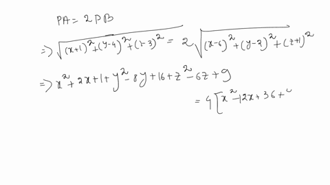 find-an-equation-of-the-sphere-containing-all-surface-points-p-x-y-z-such-that-the-distance-from-p-to-a1-4-4-is-twice-the-distance-from-p-to-b6-2-1-96097