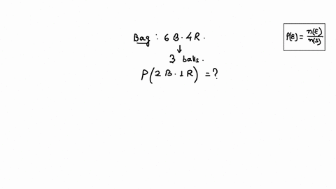 three-balls-are-drawn-at-random-from-a-bag-containing-6-blue-and-4-red-balls-what-is-the-chance-that-35612