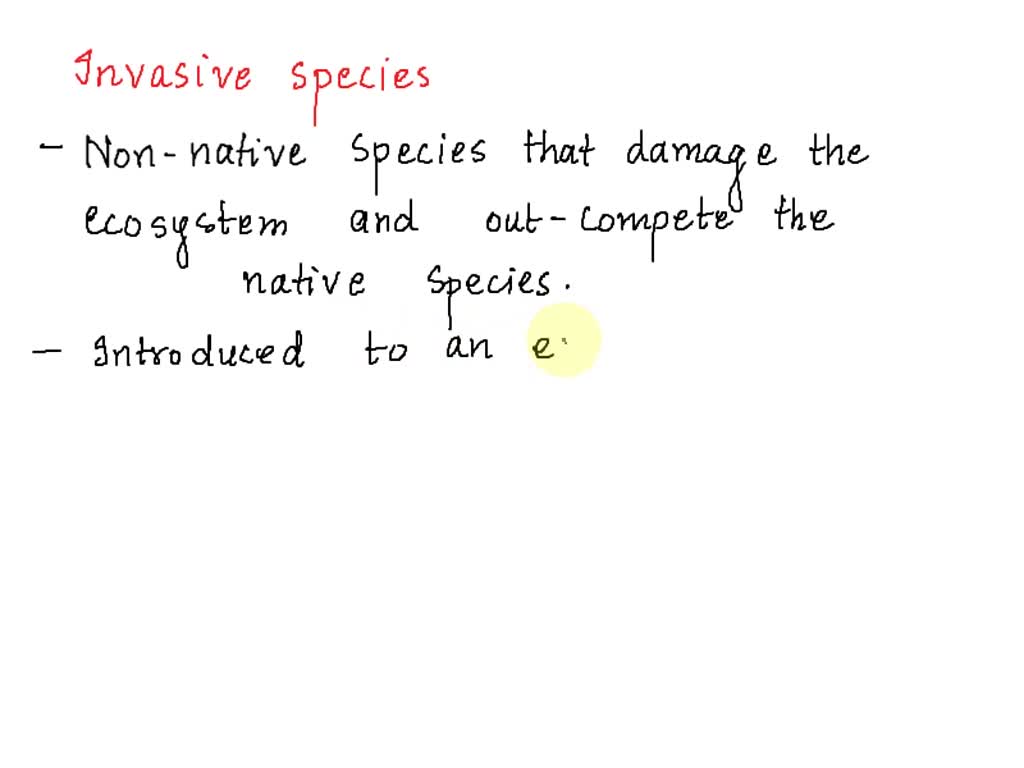 how is an invasive species introduced to a new ecosystem an invasive  species is introduced to an ecosystem through a 37448