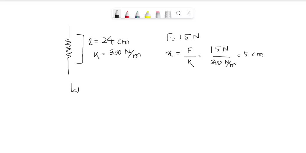 solved-a-spring-of-force-constant-300-0-n-m-and-unstretched-length-0