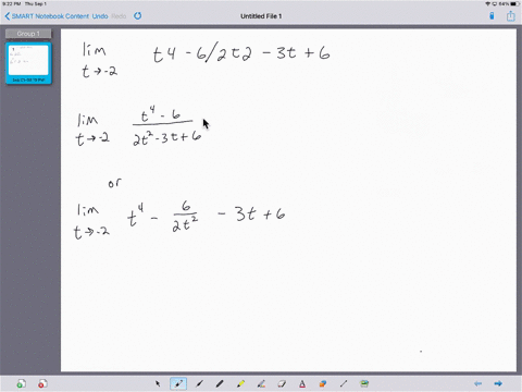 evaluate-the-limit-using-the-appropriate-limit-laws-if-an-answer-does-not-exist-enter-dne-lim-t-2-t4-62t2-3t-6-15707