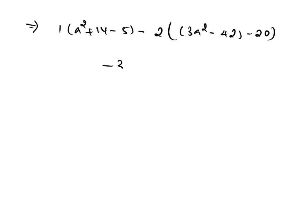 SOLVED: In Exercises 25-26, determine the values of a for which the ...