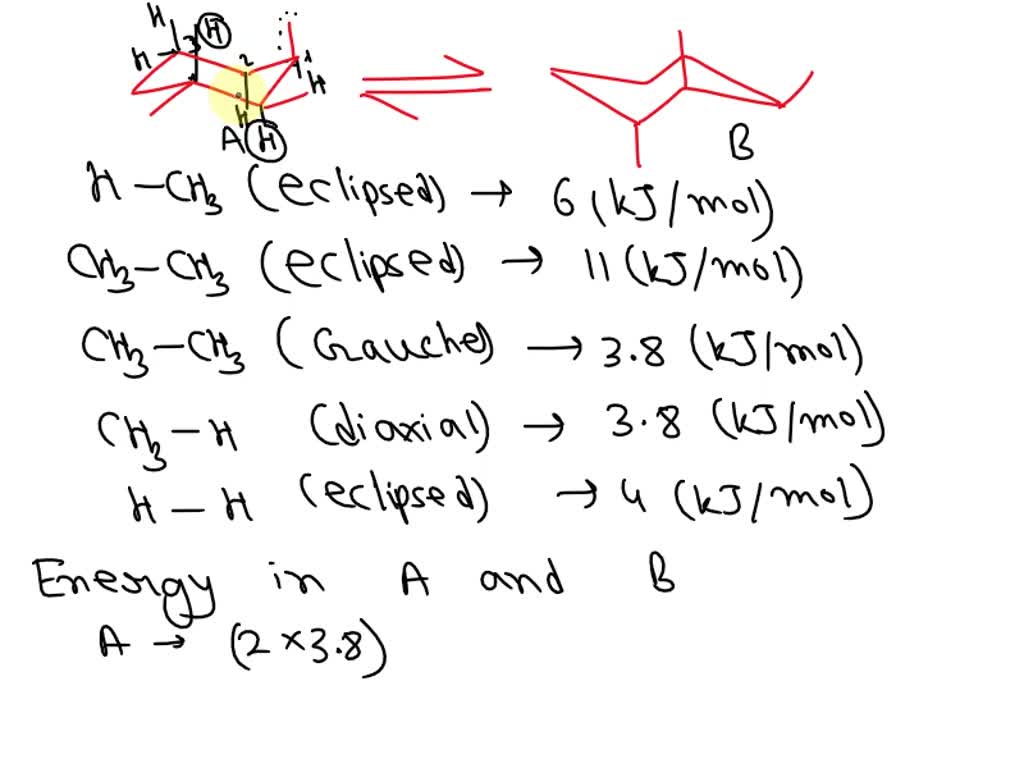 SOLVED 38 Consider the substituted cyclohexane shown below in two