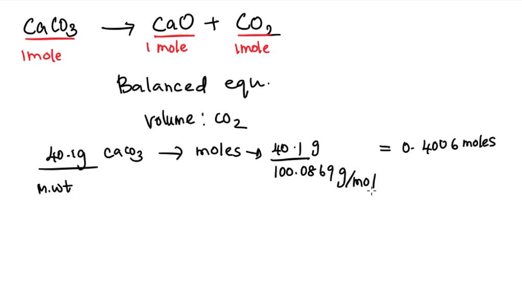 SOLVED What volume of carbon dioxide is produced when 49.0 g of