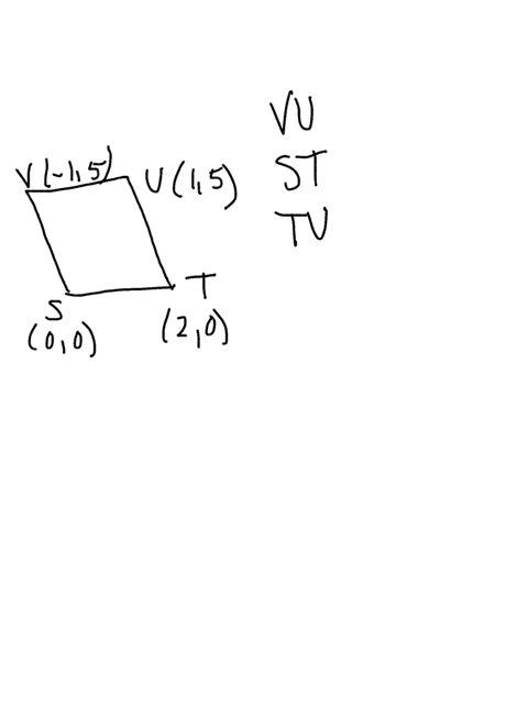 show-that-a-quadrilateral-with-the-given-vertices-is-a-parallelogram-find-the-lengths-of-the-sides-of-the-quadrilateral-st-tu-vu-sv-simplify-your-answers-type-exact-answers-using-radicals-as-93656
