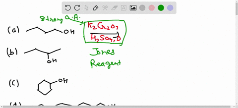 write-the-reaction-products-of-the-following-compounds-with-the-following-reagents-compounds-h_2-so_4-heat-k_2-cr_2-o_7-h_2-so_4-a-1-butanol-b-2-butanol-c-cyclohexanol-d-1-octanol-e-2-methyl-1-propano