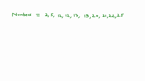 find-median-of-this-set-of-data-25-19-2-12-17-5-12-22-20-21