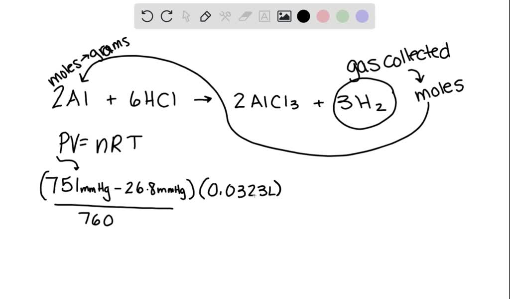 Solved Aluminum Reacts With Excess Hydrochloric Acid To Form Aqueous Aluminum Chloride And 490 9195