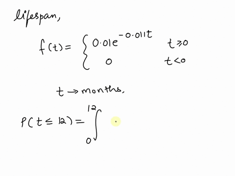 a-manufacturer-guarantees-a-product-for-1-year-the-lifespan-of-the-product-after-is-is-sold-is-given-by-the-probability-density-function-below-see-attached-where-t-is-time-in-months-what-is-10037