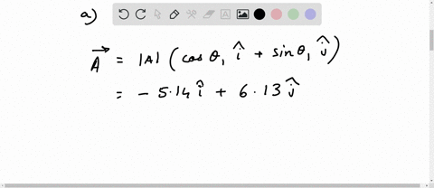 vectors-a-and-b-lie-in-an-xy-plane-a-has-magnitude-800-and-angle-130o-b-has-components-bx-772-and-by-920a-what-is-5a-tm-b-what-is-4a-x-3b-inb-unit-vector-notation-andc-magnitude-angle-notati-79591