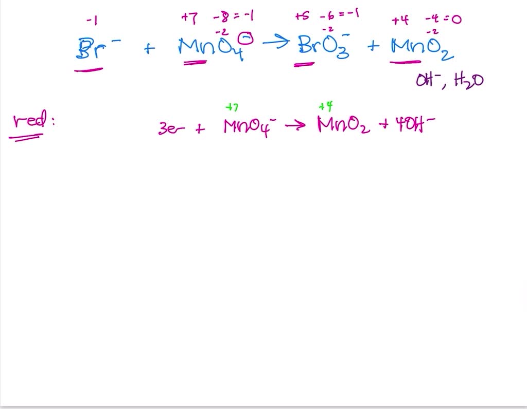 SOLVED: Balance the following basic Redox reaction: CrO4 2-(aq) + MnO2 ...