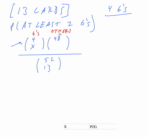 a-bridge-hand-is-made-up-of-13-cards-from-a-deck-find-the-probability-that-a-hand-chosen-at-random-contains-at-least-2-sixes-the-probability-that-a-bridge-hand-chosen-at-random-contains-at-l-31991