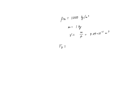 calculate-the-buoyant-force-in-air-on-a-kilogram-of-lead-whose-density-is-about-11-mathrmg-mathrmcm3-46763
