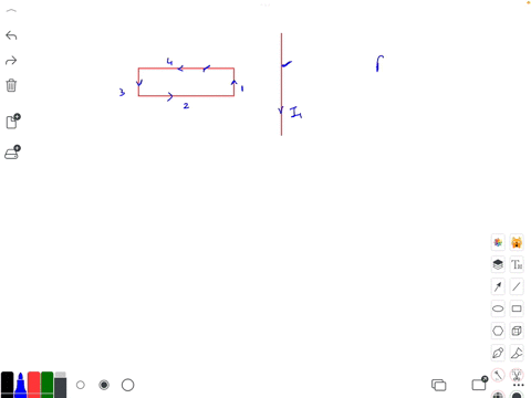 the-long-straight-wire-carres-current-as-shown-in-the-figure-below-the-rectangular-loop-has-long-edges-parallel-to-the-long-wire-and-camies-current-iz-what-is-the-direction-of-the-magnetic-f-27101
