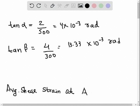 the-rectangular-plate-deformed-into-the-shape-of-a-rhombus-shown-by-the-dashed-iine-determine-the-average-shear-strain-at-corner-a-with-respect-to-the-x-and-axes-500-300-mir-97102