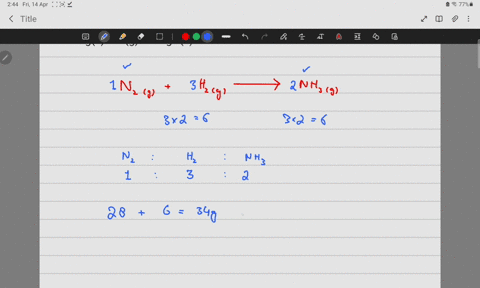 interpret-the-following-balanced-chemical-equations-in-terms-of-particles-moles-and-mass-show-that-t-90814