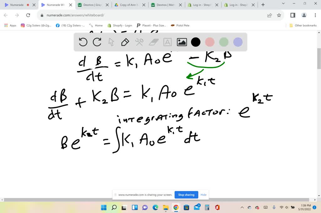 SOLVED: Q1: A Constant-volume Batch Reactor Undergoes The Series ...