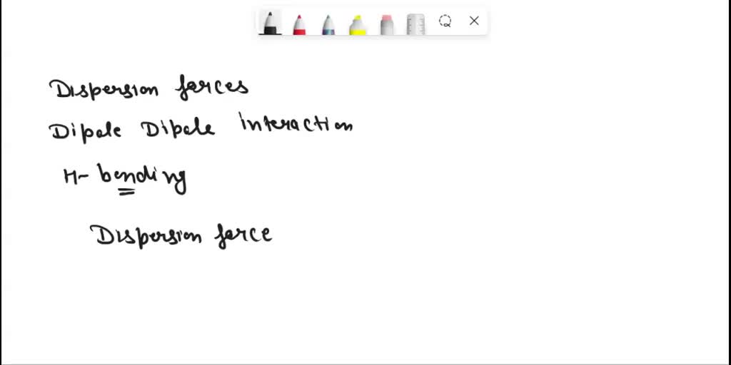 Solved The Three Types Of Intermolecular Forces Have Different Strengths Rank Them From 