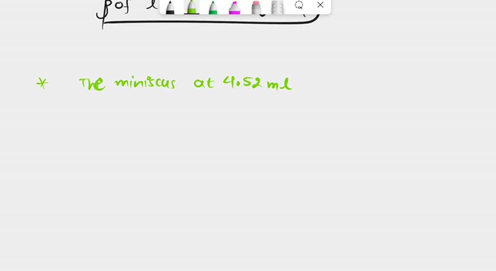 SOLVED You collect the following data for liquid Mass of graduated