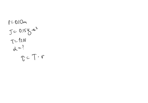 a-string-is-wrapped-around-a-pulley-of-radius-010m-and-moment-of-inertia-015kgm2-the-string-is-pulled-with-a-force-of-12n-what-is-the-magnitude-of-hte-resulting-angular-acceleration-of-the-p-37134