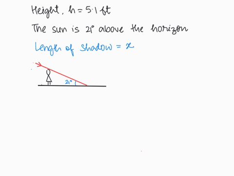 a-51-ft-tall-girl-stands-on-level-ground-the-sun-is-21-above-the-horizon-how-long-is-her-shadow-11183