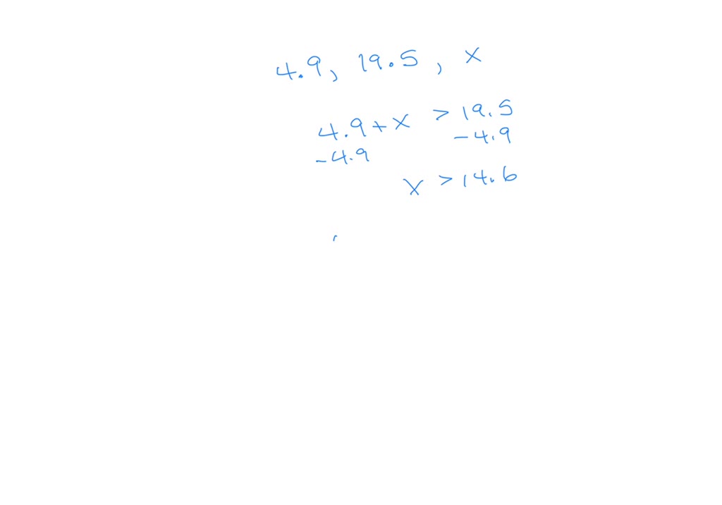 SOLVED: 'A triangle has two sides of length 4.9 and 19.5. What compound
