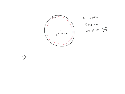 a-hollow-conducting-sphere-with-an-outer-radius-of-0260-m-and-an-inner-radius-of-0200-m-has-a-uniform-surface-charge-density-of-627-106-cm2-a-charge-of-0500-c-is-now-introduced-into-the-cavi-11343