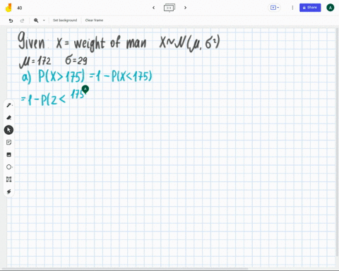 assume-that-the-population-of-weights-of-men-is-normally-distributed-with-mean-172-lb-and-standard-deviation-29-lb-a-if-an-individual-man-is-randomly-selected-find-the-probability-that-his-w-51548