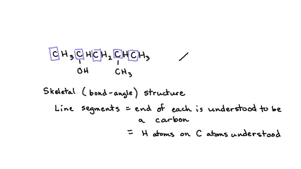 Solved Draw A Skeletal Structure For The Given Compound