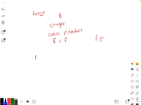 when-calculating-the-force-of-a-magnetic-field-on-a-moving-charge-we-use-a-cross-product-if-the-magnetic-field-is-perpendicular-to-the-charges-velocity-vector-the-direction-of-the-force-will-be