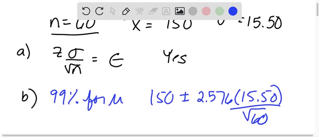 SOLVED: In a random sample of 60 refrigerators, the mean repair cost ...