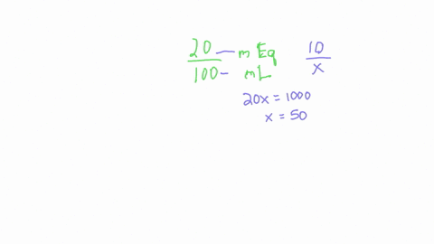 the-health-care-provider-prescribes-potassium-20-meq-in-100-ml-intravenously-stat-using-the-ratio-and-proportion-method-calculate-the-flow-rate-mlhour-for-which-the-nurse-would-program-the-infusion-pu