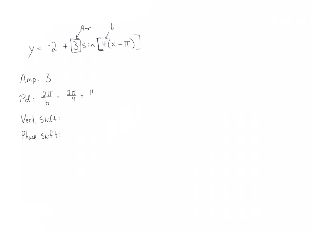 SOLVED: Determine the phase shift and the Vertical shift with respect ...