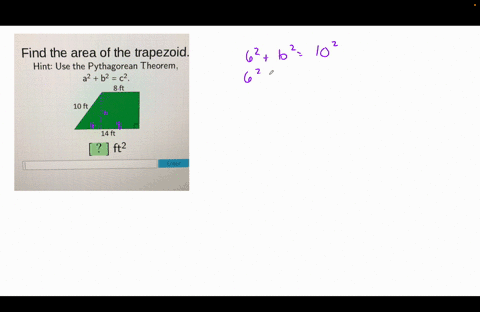 find-the-area-of-the-trapezoid-hint-use-the-pythagorean-theorem-a2-b2-c2-8-ft-10-ft-14-ft-ft2-enter-48106