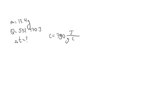 a-134-g-piece-of-copper-is-heated-and-fashioned-into-a-bracelet-the-amount-of-energy-transferred-by-heat-to-the-copper-is-551470-j-if-the-specific-heat-of-copper-is-390-jg-oc-what-is-the-change-of-the