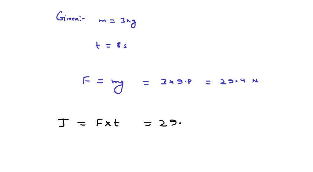 solved-a-3-kg-rock-is-subject-to-the-force-of-gravity-for-8-s-what-is