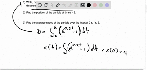 for-0-t-8-a-particle-moves-along-the-x-axis-so-that-its-velocity-v-at-time-t-for-given-by-vt-ezt-_-1-the-particle-is-at-position-x-4-at-time-t-0-1-write-but-do-not-evaluate-an-integral-expre-25088